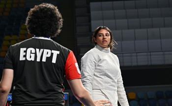 ندى حافظ تحصد فضية سلاح السيف ببطولة إفريقيا للمبارزة