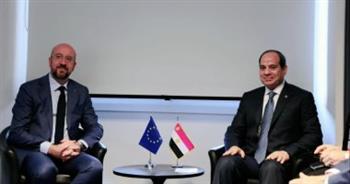   السيسى يلتقى رئيس المجلس الأوروبى ويبحثان تطورات الأزمة الروسية والسودان