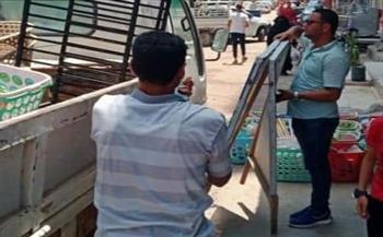 إزالة 726 حالة إشغال طريق مخالف بالشوارع والميادين بالبحيرة