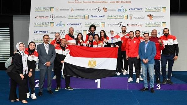 مصر تحقق إنجازًا تاريخيًا وتتصدر ترتيب ميداليات بطولة إفريقيا للسلاح