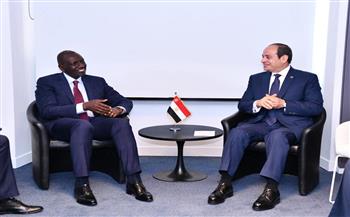   الرئيس السيسى يبحث مع نظيره الكينى بباريس مستجدات الوضع فى السودان