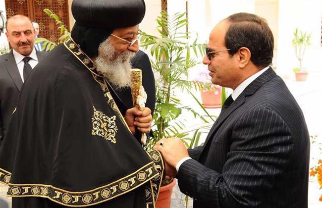البابا تواضروس يهنئ الرئيس السيسي بعيد الأضحى