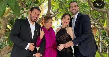 أصالة تحتفل بزفاف شقيقها أنس نصرى