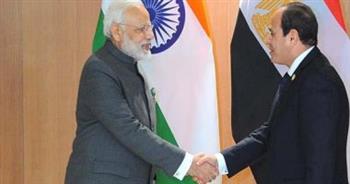   الرئيس السيسي يستقبل رئيس وزراء الهند في قصر الاتحادية