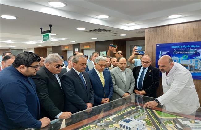 الرعاية الصحية تستقبل محافظ الإسماعيلية ولجنة الإدارة المحلية بمجلس النواب لزيارة مجمع الإسماعيلية الطبي