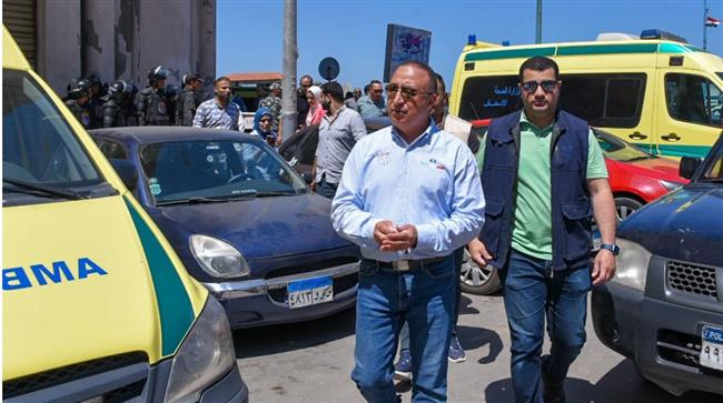 محافظ الأسكندرية يكلف الأجهزة المعنية بالتعامل الفوري مع حادث انهيار عقار شارع خليل حماده
