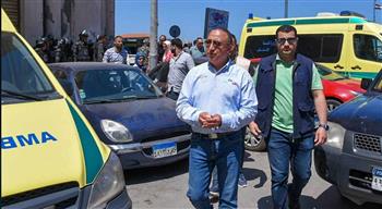   "الصحة": الدفع بـ12 سيارة إسعاف في محيط العقار المنهار بسيدي بشر بالأسكندرية