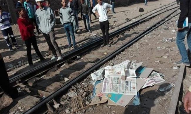 مصرع ربة منزل صدمها قطار أمام قرية الحلة بإسنا