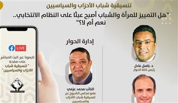 اليوم.. التنسيقية تنظم مناظرة حول «التمييز للمرأة والشباب».. هل أصبح عبئًا على النظام الانتخابي؟