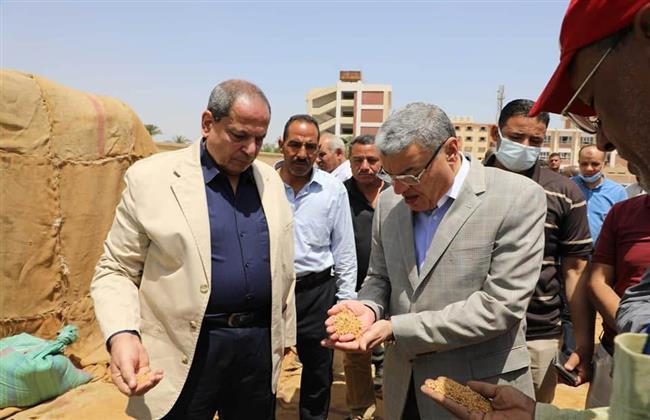 محافظ المنيا: إرتفاع نسبة تخطي المستهدف من توريد القمح لـ107.9%