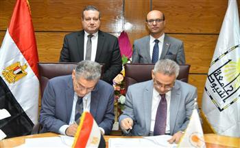 رئيس جامعة أسيوط ورئيس جامعة دراية يشهدان توقيع برتوكول التعاون المشترك