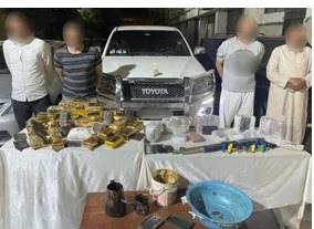 ضبط 4 أشخاص بحوزتهم 70 كيلو حشيش وأيس بالأزبكية والشروق والسلام