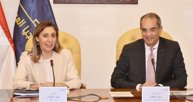 وزيرا الثقافة والاتصالات يبحثان مستجدات مشروع إنشاء «منصة تراث مصر الرقمية» 