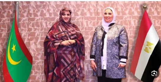 القباج تلتقي وزيرة العمل الاجتماعي بالجمهورية الإسلامية الموريتانية 