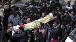   تشييع جثمان صبي فلسطيني استشهد بنيران جيش الاحتلال الإسرائيلي