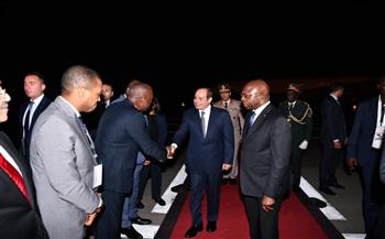   الرئيس السيسي يصل العاصمة الأنجولية لواندا