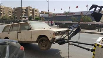   رفع 46 سيارة ودراجة نارية بالقاهرة والجيزة متروكة ومتهالكة