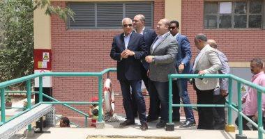 محافظ الجيزة يتابع مراحل العمل بمحطات معالجة الصرف الصحي بأم دينار