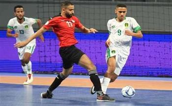 منتخب مصر يفوز علي موريتانيا بكأس العرب لكرة الصالات 