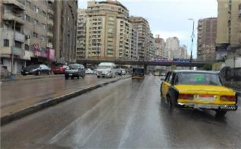 أمطار خفيفة على الإسكندرية واستمرار الملاحة بالميناء