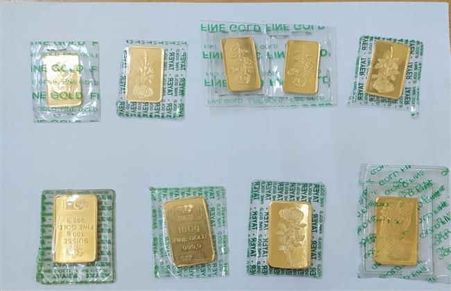إحباط محاولة تهريب 9 سبائك ذهبية عبر مطار القاهرة