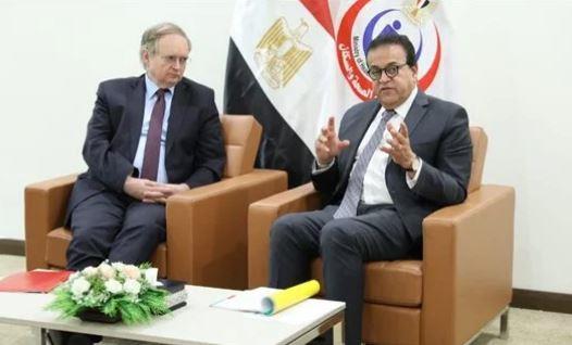 وزير الصحة يبحث مع سفير الاتحاد الأوروبي تطوير منظومة إنتاج وتصدير اللقاحات
