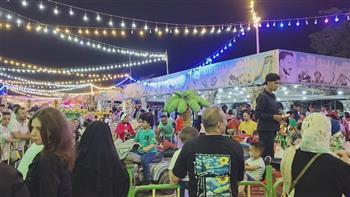 احتفالا بعيد الأضحى.. إقبال كبير على الملاهي الشعبية بالدقهلية 