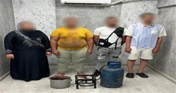 ضبط مرتكبى واقعة تعليق اللحوم بـ عمود المونوريل