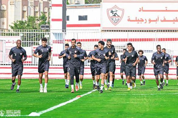 تدريبات بدنية للاعبي الزمالك استعدادًا للقمة