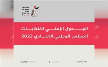 الوطنية للانتخابات الإماراتية تعتمد الجدول الزمني لانتخابات المجلس الوطني الاتحادي 2023