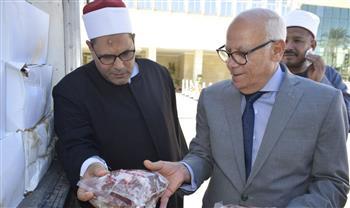  بورسعيد تتسلم 2 طن لحوم من وزارة الأوقاف من مشروع صكوك الأضاحي