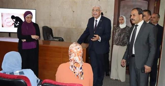 رئيس جامعة المنوفية يشهد إنطلاق البرنامج التدريبي لرفع الوعي الصحي والإجتماعي للرائدات الريفيات
