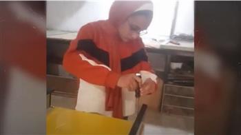 موفرة للطاقة وصديقة للبيئة.. طالبة الفيوم تبتكر ثلاجة متنقلة| فيديو