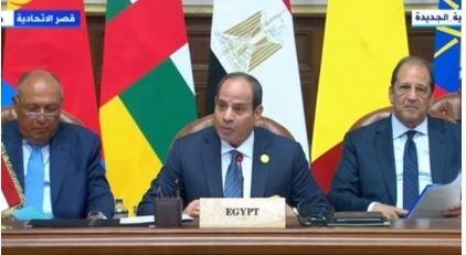 السيسي: التدهور الحاد للوضع الإنساني بالسودان يتطلب وقف العمليات العسكرية