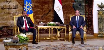   الرئيس السيسي يستقبل رئيس وزراء إثيوبيا