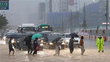   إجلاء 135 شخصًا من منازلهم بسبب الأمطار الغزيرة في كوريا الجنوبية