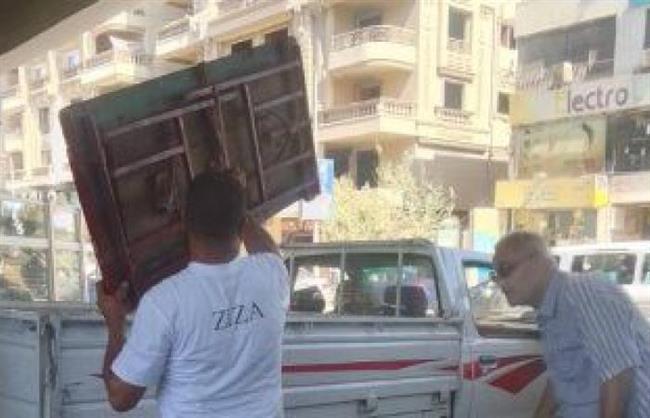 محافظة القاهرة ترفع عربة فول مخالفة أسفل كوبري عبد الرازق السنهوري وتعيد الشيء لأصله