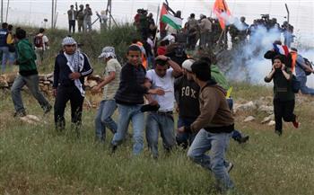   الاحتلال الإسرائيلي يقمع مسيرة ضد الاستيطان شمال غرب رام الله