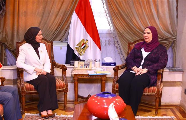 وزيرة التضامن تلتقي سفيرة مملكة البحرين