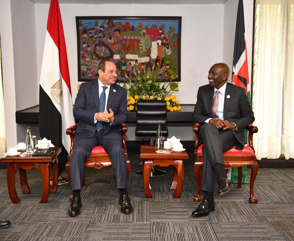 الرئيس السيسي يؤكد تميز العلاقات مع كينيا والتنسيق لتعزيز جهود التنمية وصون الأمن في إفريقيا