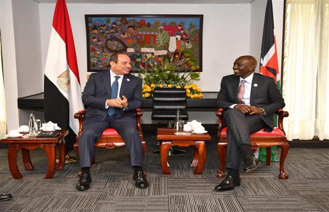 الرئيس السيسي يؤكد تميز العلاقات مع كينيا والتنسيق لتعزيز جهود التنمية وصون الأمن في إفريقيا
