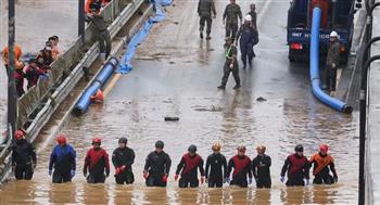   القتلى 37.. انتشال 9 جثث من نفق غمرته فيضانات كوريا الجنوبية