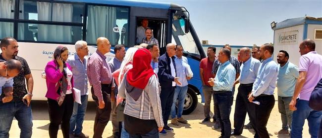 مسئولو " الإسكان " يتفقدون محطة رفع مياه بتكلفة 530 مليون بمدينة بدر