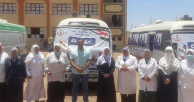 محافظ بني سويف: الكشف على 1201 مواطن خلال قافلة طبية بقرية غياضة