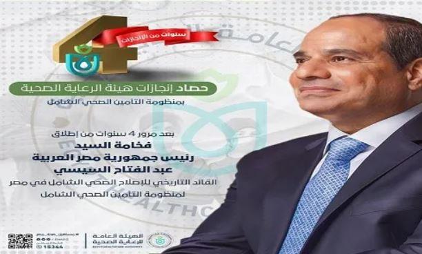بالانفوجراف.. حصاد "الرعاية الصحية" بمنظومة التأمين الصحي الشامل خلال 4 أعوام