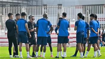   جلسة لـ"أوسوريو" مع لاعبي الزمالك قبل مباراة المقاولون العرب في كأس مصر