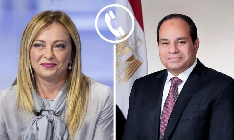 السيسي يؤكد حرص مصر على مواصلة التنسيق والتشاور مع إيطاليا بشأن مختلف الملفات ذات الاهتمام المشترك
