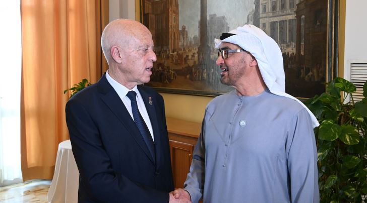 الرئيس التونسي يؤكد متانة العلاقات والتعاون القائمة بين بلاده والإمارات