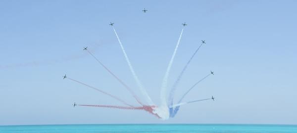 إنطلاق فعاليات العرض الجوى المصرى الإماراتي بـ العلمين الجديدة