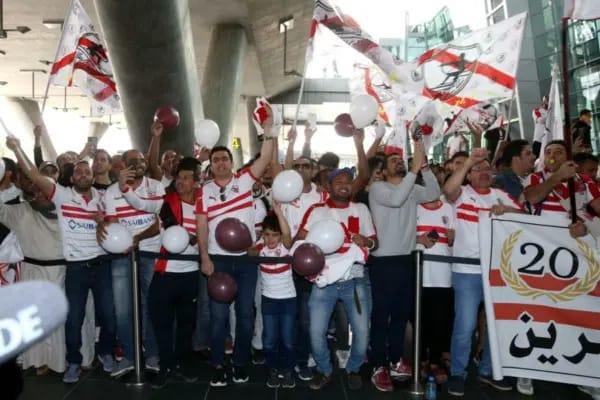 استقبال خاص من جماهير الزمالك في السعودية لبعثة الفريق المشاركة في البطولة العربية